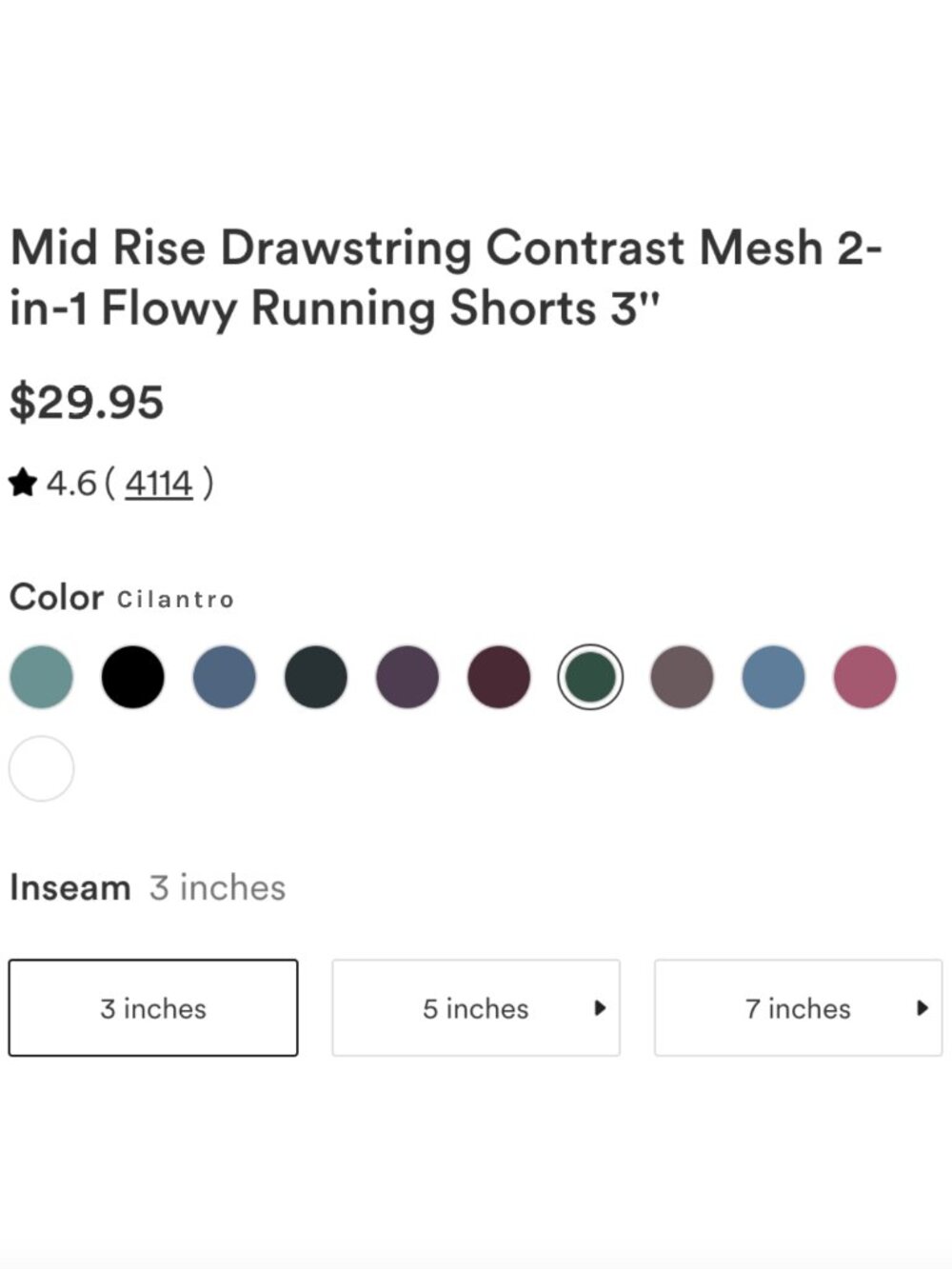 XL - NWT, Halara, Mid Rise Drawstring Mesh 2-in-1 Flowy Running Shorts 3'' - Picture 7 of 8